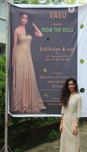 Our Poster at the entrance to SMELC Hall, Tura where exhibition cum sale of our products was held